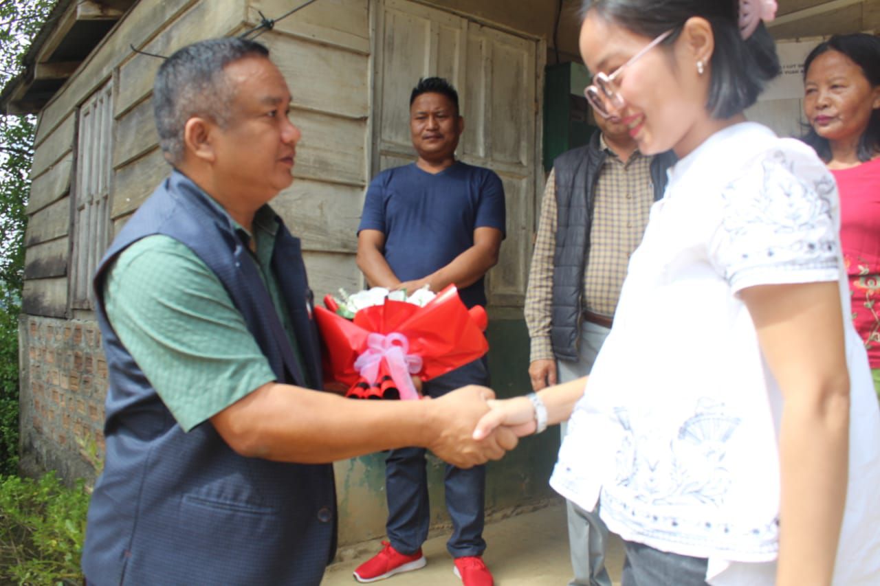 Deputy CEM of MADC visits New Colony High School at Siaha