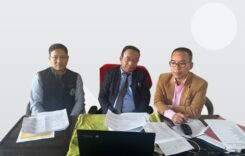 Puhpa K. Vanlalliana, ES, MADC ta Mizoram Chief Sectetary Shri Khilli Ram Meena, IAS nata Video Conference hnei