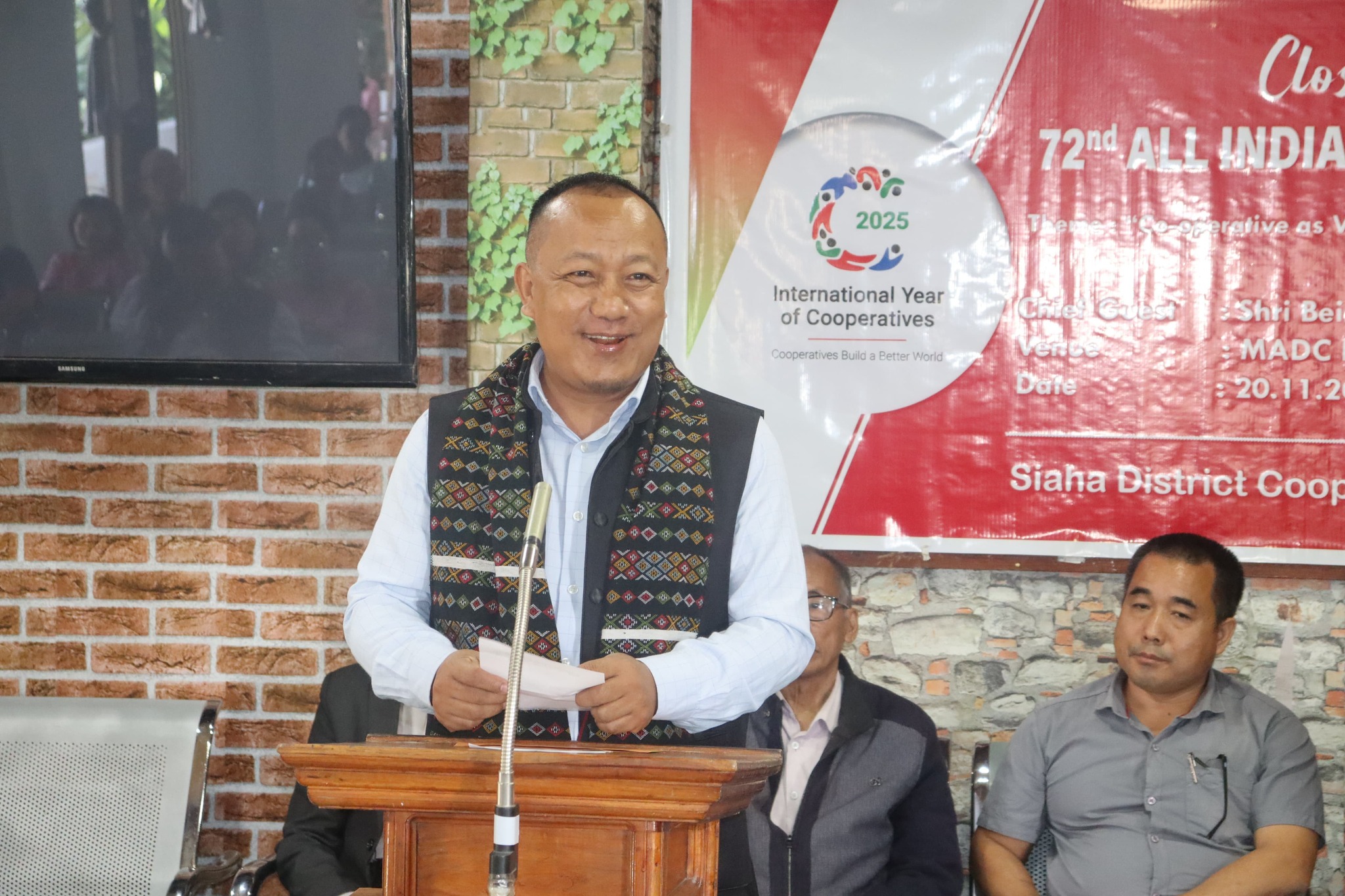 Puhpa Beirahmo Syhly, EM, MADC ta 72nd All India Cooperative Week Closing Programme 2025 hmâkhei