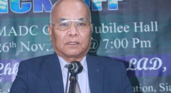 Puhpa K. Chhuabei, EM, MADC ta Shri K. Hrahmô, MLA Inter-Village Football Tournament 2025 Kick-Off Programme hmâkhei