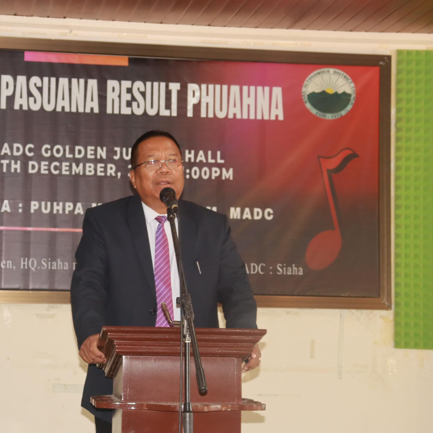 Puhpa M. Laikaw, Hon’ble CEM, MADC ta Hla phi Ataopasuana Result Phuahna programme hmâkhei