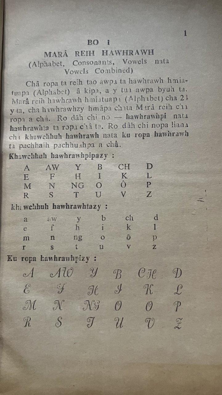 Mara Language Mara Alphabet - Marasaw.com